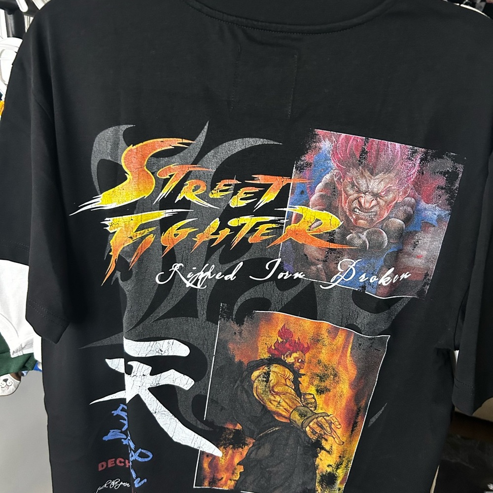 Street Fighter Graphic Black Men’s Short Sleeve Shirt